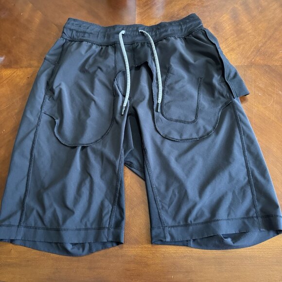 Lululemon T.H.E. Short Linerless 11” Mens Sz Small Black Flaws - Picture 13 of 16